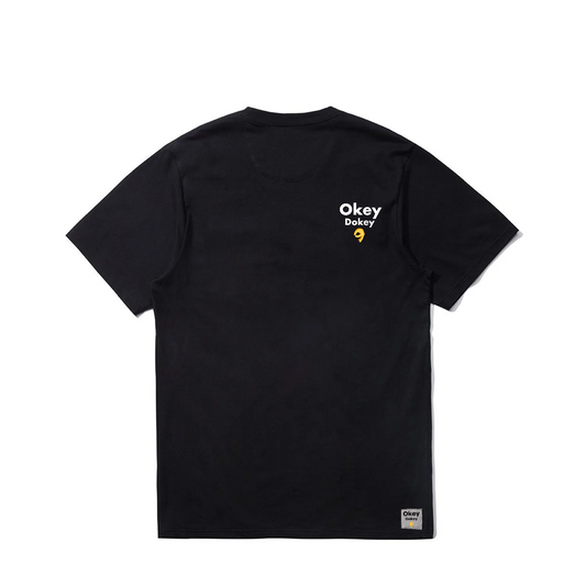 Okey Dokey Black Logo T-Shirt